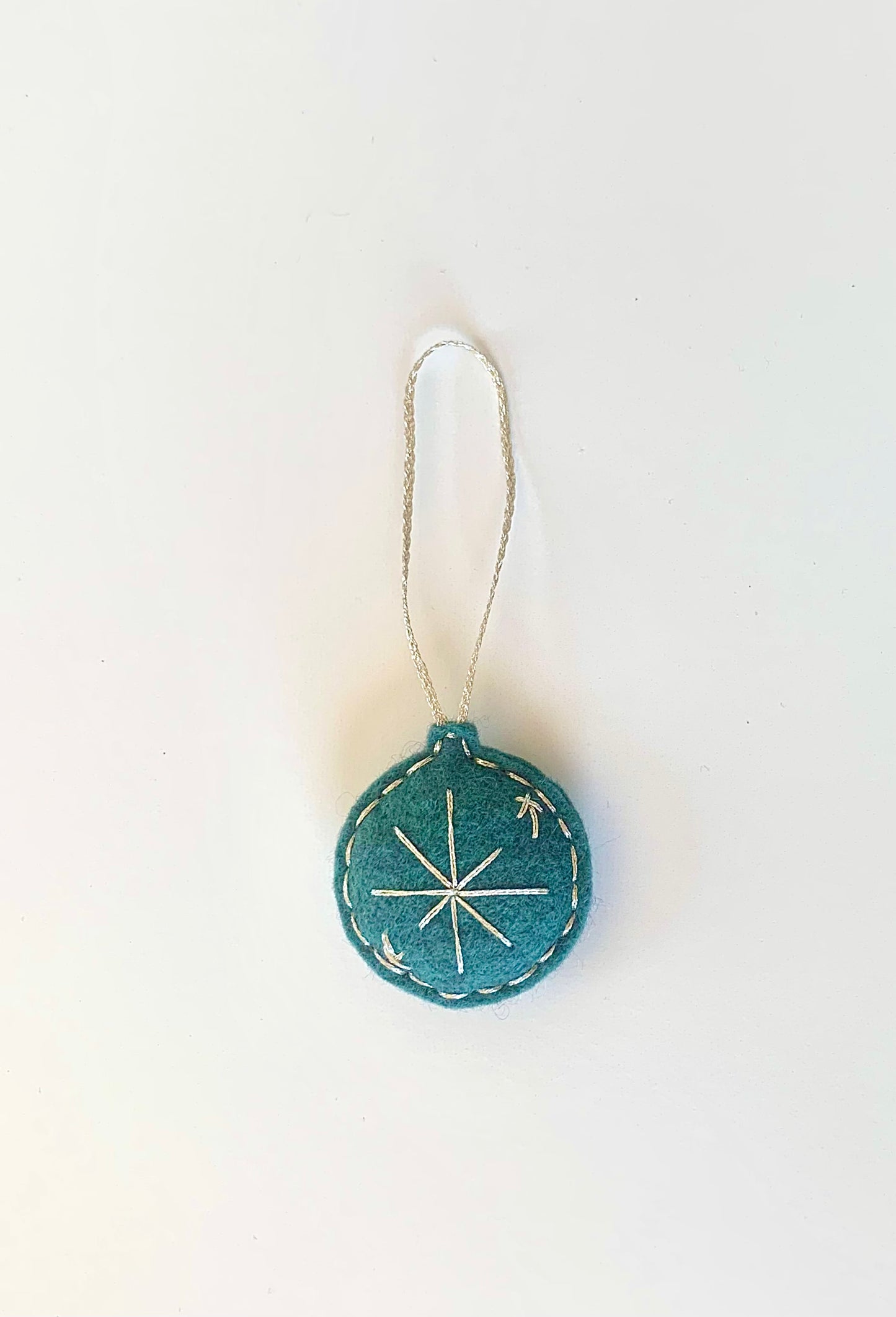 Holiday Ornaments SET OF 6 Blue & Green