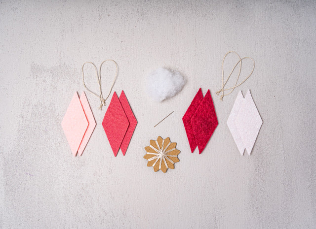 Diamonds for Christmas DIY KIT Red & Pink