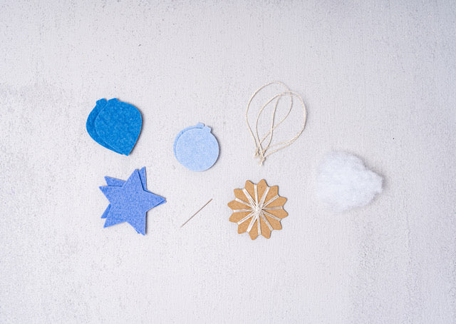 Retro for Christmas DIY KIT Periwinkle