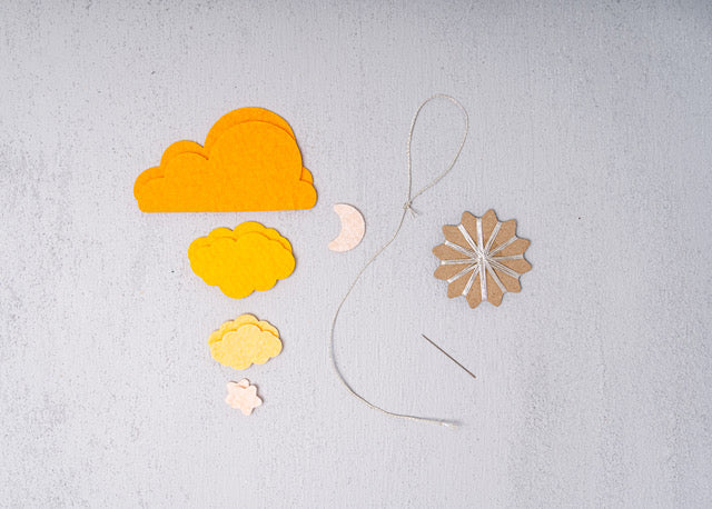 Cloudy Night DIY KIT Orange & Yellow